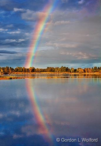 Rainbow Reflected_21267.jpg - Rideau Canal Waterway photographed near Smiths Falls, Ontario, Canada.